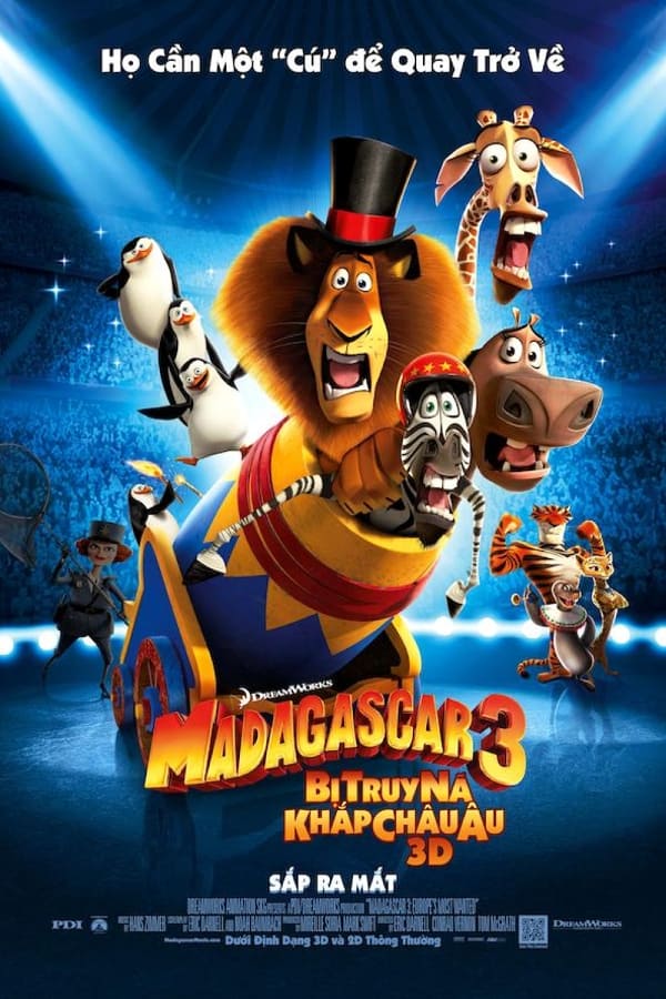 Madagascar 3: Thần Tượng Châu Âu - Madagascar 3: Europe's Most Wanted (2012)