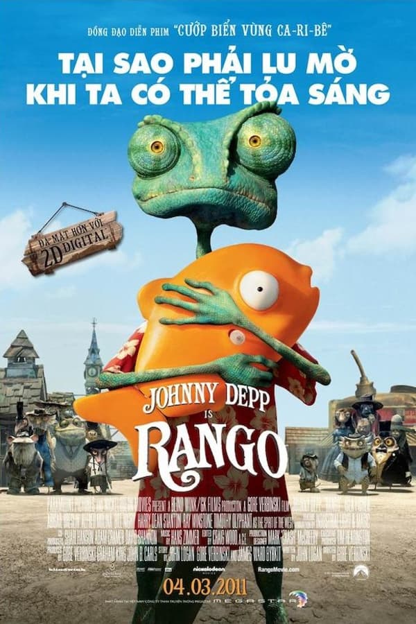 Phim Rango: Tắc Kè Nhát Gan