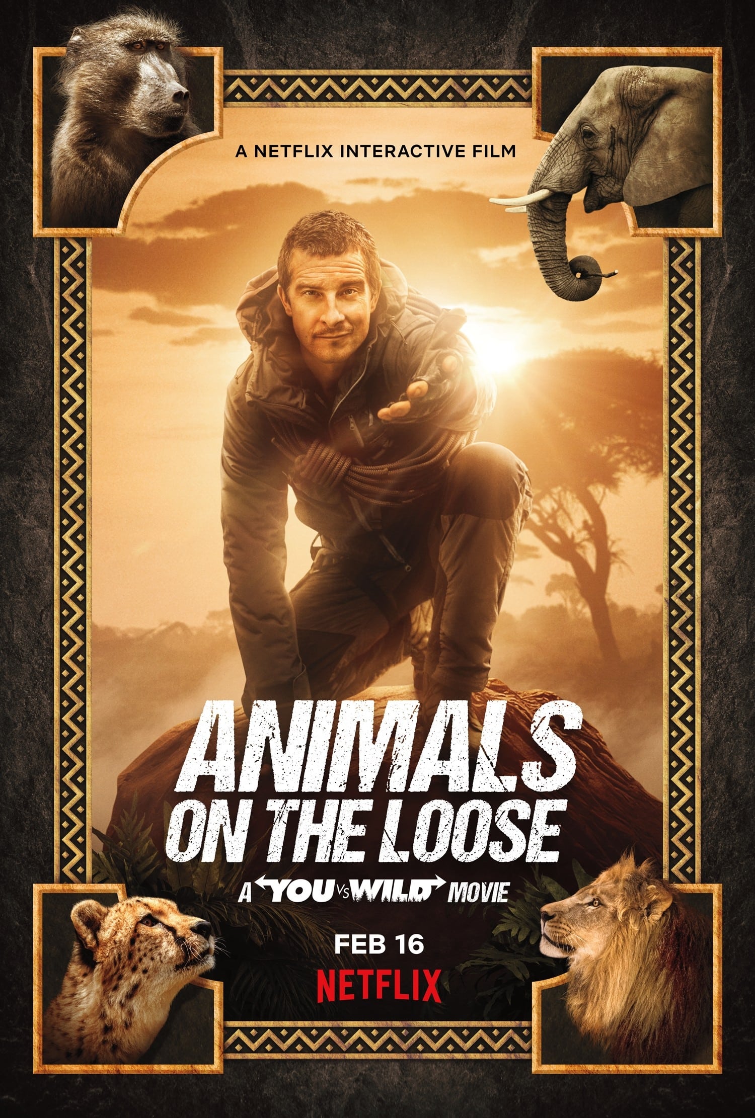 Bạn đối đầu với thiên nhiên: Dã thú trốn thoát (Animals on the Loose: A You vs. Wild Movie) [2021]