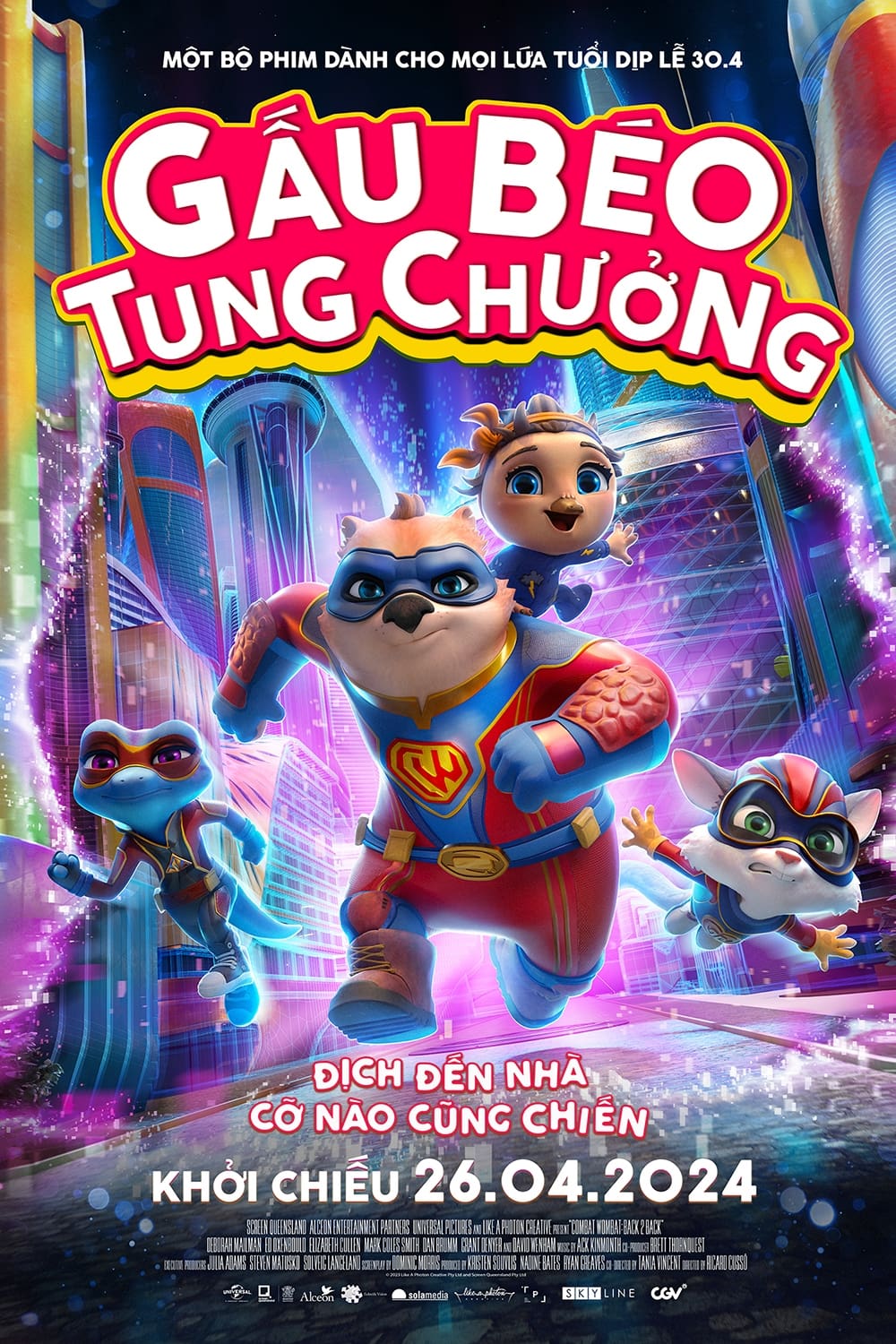 Gấu Béo Tung Chưởng - Combat Wombat: Back 2 Back