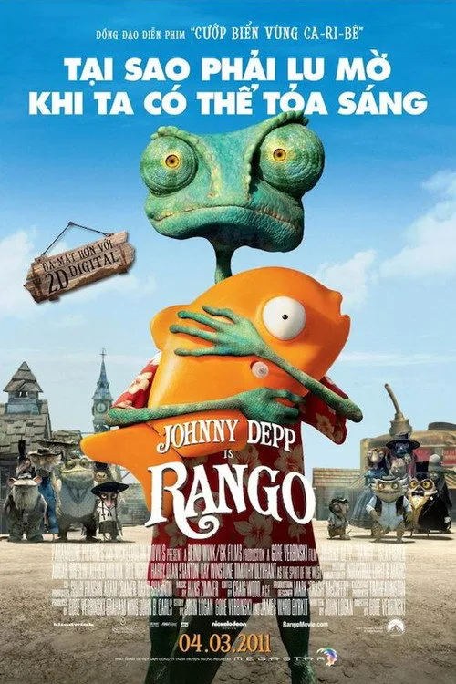 Poster phim Rango: Tắc Kè Bông / Tắc Kè Nhát Gan